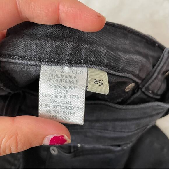 Rag & Bone High Rise Skinny Jeans - Picture 3 of 9